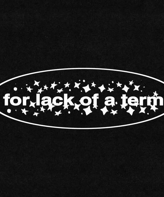 For Lack Of A Term